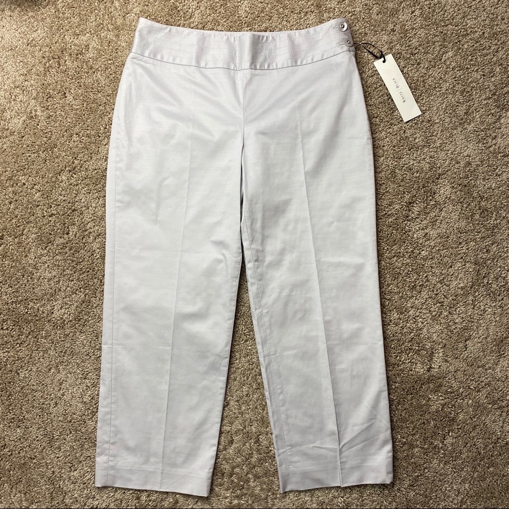 White House Black Market Legacy Capri 6 Silver